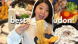 TOKYO UDON TOUR  Trying Best Udon Noodles in Tokyo, Japan (Udon Shin, Hanayama, etc.)