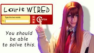 kurisu makise roasts your CAPTCHA system