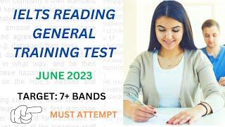 IELTS reading general training test with answers | June 2023
