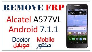 FRP Google Account Bypass Alcatel  A577VL 7.1.1 withou PC