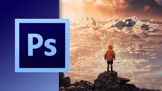 Landscape Speed Art in Photoshop - High Above the Clouds