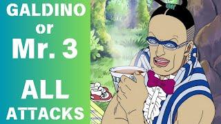 [HD] All Attacks Galdino/Mr. 3 | Doru Doru No Mi | ~ One Piece