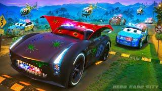 Evil Vampire Car TAKES DOWN Police Cars in INTENSE Action Packed Chase | Hero Cars Adventure