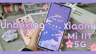  Unboxing Xiaomi Mi 11T 5G Moonlight White️ (+Case Accessories& Setting up tempered glass)