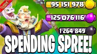 Spending Millions in Loot on the 4 in 1 Let's Play Accounts! (Clash of Clans)