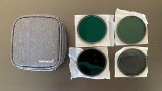 NEEWER 77mm Fixed ND Filter Kit ND1000 ND64 ND8 ND4 Neutral Density Filter Set Review, Good Value