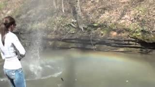 Girl Makes a Rainbow Using a 12 Gauge Shotgun