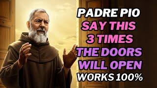 PADRE PIO: PADRE PIO: SAY THIS 3 TIMES AND YOU WILL SEE DOORS OPEN.