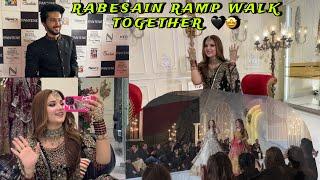 RABESAIN RAMP WALK TOGETHER  ( HUM BRIDAL COUTURE WEEK ) ALL ACTORS ON FIRE  VLOG BY RABEECA KHAN