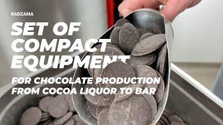 Set of compact equipment for chocolate prodution from cocoa liquor to bar | KADZAMA