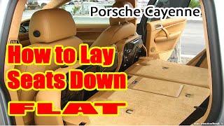 How To Lay Down Porsche Cayenne Rear Seats - Easy Lay Flat Rear Seats HOW TO VIDEO