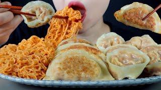 ASMR Kimchi Mandu and Spicy Bibimmyeon | Dumplings and Noodles | Cooking and Eating | Mukbang