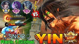 No.1 Yin VS Top Global Cecilion & Supreme Argus & Moskov - Top 1 Global Yin by SNOR - MLBB