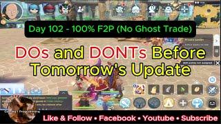 Ragnarok M Classic: DOs and DONTs before the Updates! Day 102 - 100% F2P (No Ghost Trade)