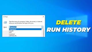 Delete Run History On Windows 10/11 | Clear Run History