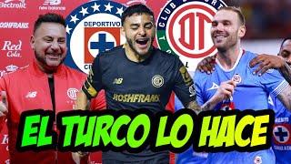 APENAS LLEGO AL TOLUCA Y YA LE ESTA AYUDANDO AL CRUZ AZUL EL TURCO MOHAMED SE LLEVA A ROTONDI