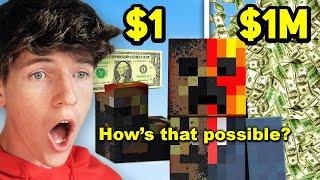 GrayPhiny Reacts To Prestonplayz Became a MILLIONAIRE with ONE Dollar in Minecraft...