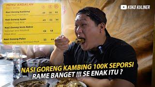 GAK MASUK AKAL !!! NASI GORENG PINGGIR JALAN 100.000/PIRING || RAME BANGET...