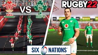 WALES vs IRELAND | 6 Nations 2023 Round 1 | Rugby 22 - Gameplay & Commentary Legend Difficulty