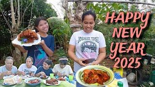 Buttered Garlic Shrimp & Bread Roll for New Year Celebrarion