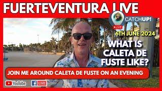 Caleta De Fuste Fuerteventura Spain LIVE CATCHUP | Mr TravelOn's  Caleta De Fuste Walk At By Night!