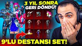 3 YILDIR BEKLEDİĞİM SET GERİ DÖNDÜ!!  9'LU DESTANSI SAVAŞÇI SETLERİ HEPSİNİ ALDIK!! | PUBG MOBILE