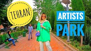 IRAN _ Walking City Tour In Artists Favorite Park 2022 The HONARMANDAN Park پارک هنرمندان تهران