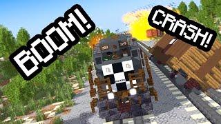 CJ RAMS! THE DAMN TRAIN! IN MINECRAFT!