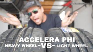 Cheap drift tire challenge #5: Accelera PHI / light wheel vs heavy wheel!