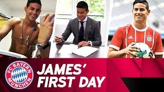 James Rodríguez : First Day at FC Bayern 