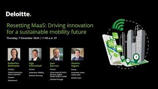 Resetting MaaS: Driving Innovation for a Sustainable Mobility Future