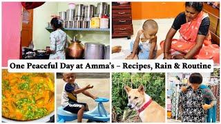Back to Amma’s Home – My Peaceful Escape ️‍️️Amma’s Love, Rain’s Calm & Kids joy Ivy Gourd Curry