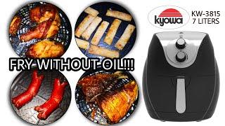 Kyowa Air Fryer 7L (KW-3815) Unboxing + Cooking Demo/Review #KyowaAirFryer | Ann Rivera