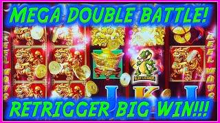 HUGE BETTER THAN HANDPAY JACKPOT RETRIGGER ACTION! MEGA DOUBLE Dancing Drums Slot SESSIONS!!