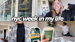 nyc week in my life: lip update, best cookie in the city, job apps, eyebrows, & Dermot Kennedy show!