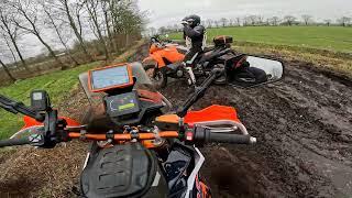 Off-road route van Groesbeek naar Valkenswaard deel 2 01 03 2025 KTM890 Adventure R