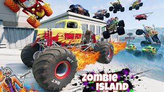 Monster Jam Zombie Island Compilation #2 | Racing, Freestyle, and High Speed Jumps