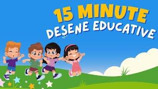 15 Minute Desene Animate Educative: Corp, Planete, Animale, Culori