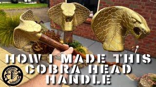 How to make a cobra head for walking stick