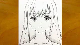 How to Draw a Beautiful Anime Girl || Anime Drawing Step by Step || Easy Drawing Ideas for Beginners