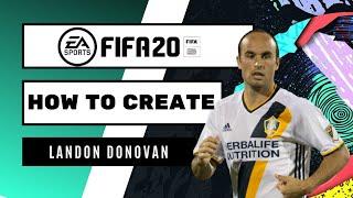 How to Create Landon Donovan - FIFA 20 Lookalike for Pro Clubs