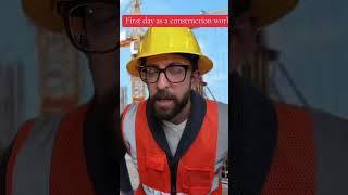 Hari pertama sebagai pekerjaan konstruksi #contruction #adamrose #funnyvideos