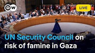 LIVE: UN Security Council to discuss  the risk of famine in Gaza | DW News