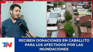 INUNDACIONES EN BAHÍA BLANCA: RECIBEN DONACIONES EN CABALLITO