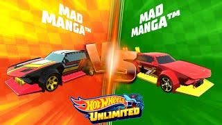 HOT WHEELS UNLIMITED 2 - Mad Manga, Futurismo, Dune It Up, Dawgzilla