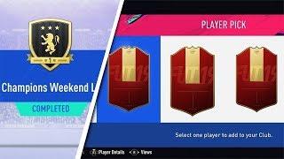 MY GOLD 1 FUT CHAMPIONS REWARDS! 2 WALKOUTS IN 1 PACK! #FIFA19 ULTIMATE TEAM