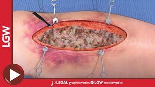 Morel Lesion Hip Debridement surgery 3D animation