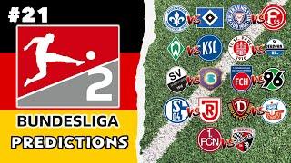 2. Bundesliga Predictions - Matchday 21