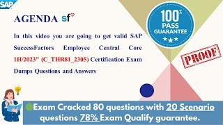 SAP SF Employee Central THR81_2305 (1H2023)  Exam Preparation and Concepts with EC scenario Q&A