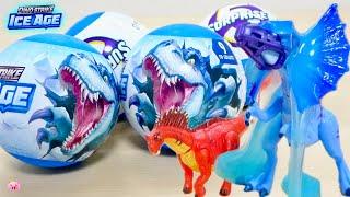 カプセルからどんな恐竜が出るかはお楽しみスライムも入って楽しさUP! DINO STRIKE ICE AGE